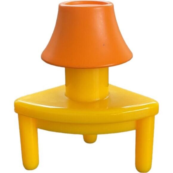 Fisher Price My First Dollhouse Yellow & Orange Corner Table Lamp - Picture 3 of 3